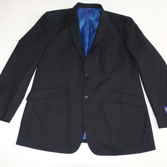 Billy London Men's Suit Jacket Size 44 Long Black 2 Button Sports Coat Blazer L - Picture 1 of 8